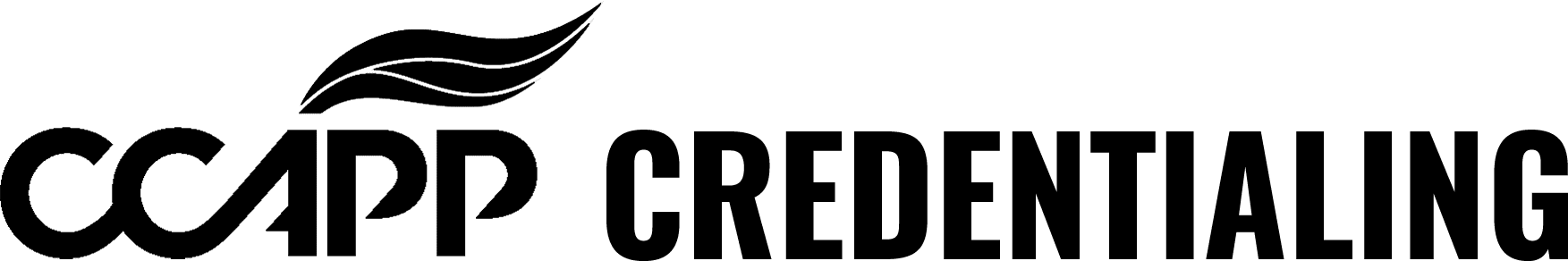 CCAPP Credentialing Website Black Logo